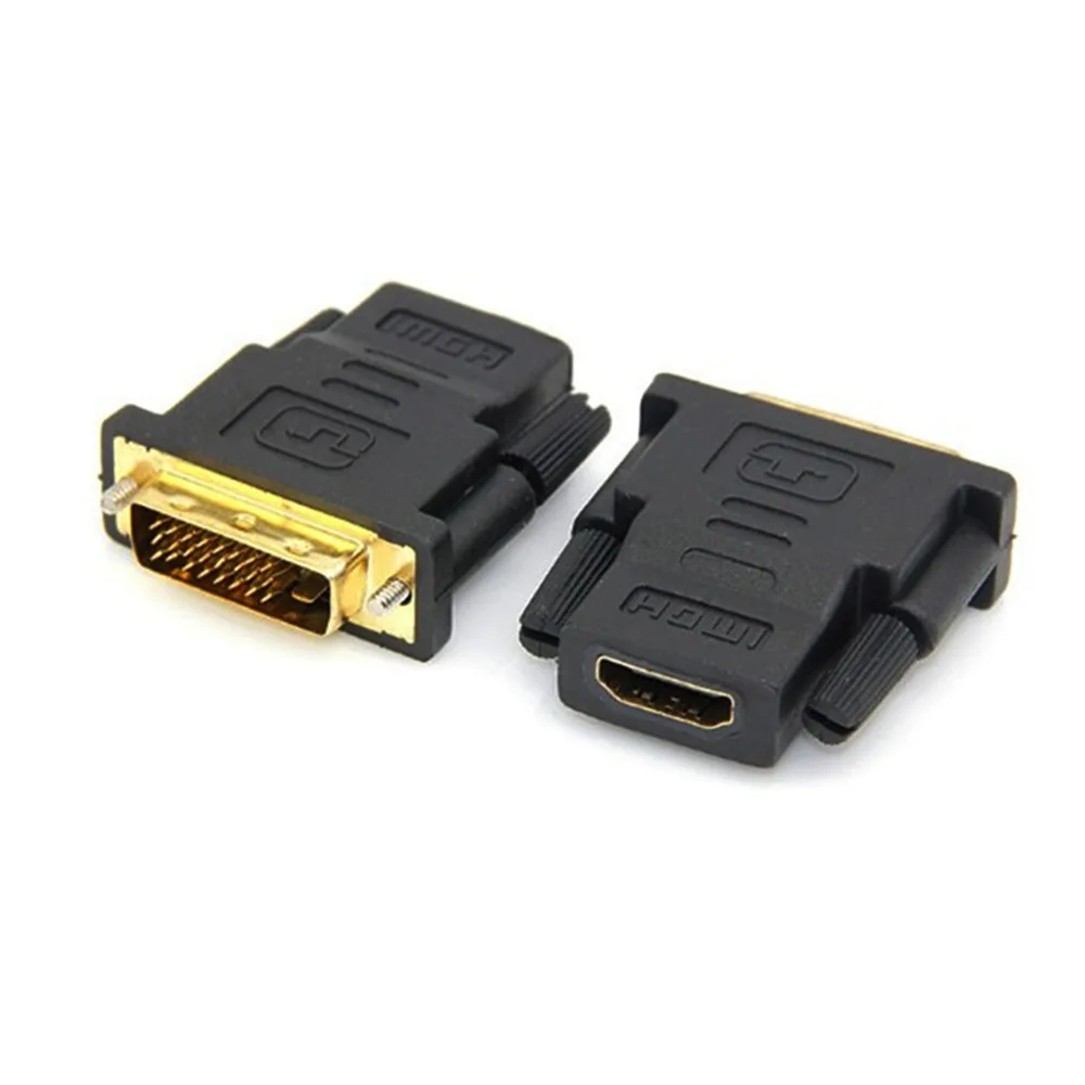 Кабель адаптер DVI 24 + 1 HDMI позолоченный штекер 24k Переходник гнездо 1080P для монитора