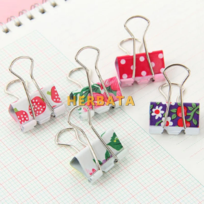 Зажимы для макияжа фруктового цвета 4 шт./лот 19 мм|purse designer|supply schoolsupply metal |