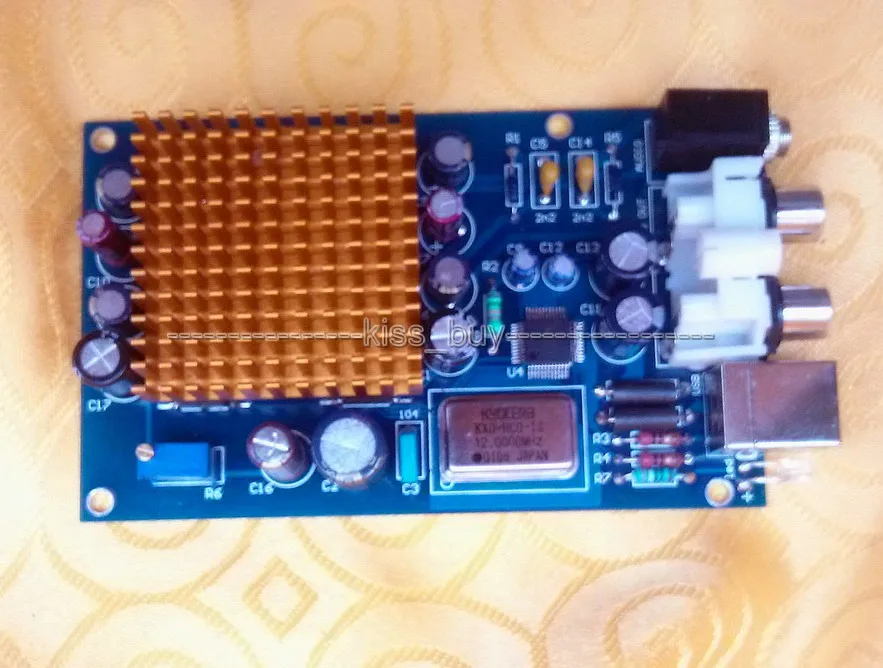  Decodificador de sonido de fiebre paralelo HIFI 6X TDA1543 DAC ordenador tarjeta de sonido externa 