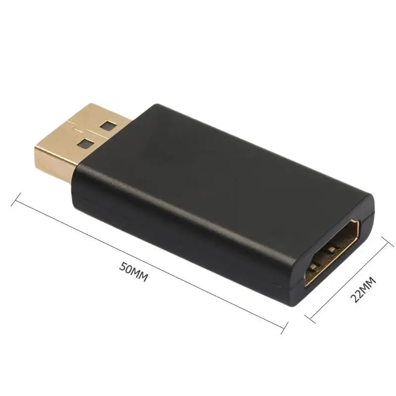 Адаптер для кабеля DP Male HDMI Female конвертер 1080P со встроенным чипом преобразования