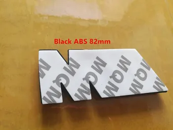 

50X Black ABS 82mm M POWER CAR BADGE Emblem M Logo POWER SPORT HOOD BOOT