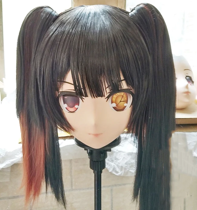 

(KM122) Handmade Female Resin Crossdress Pretty Girl 3/4 Head Lolita Doll Mask Japanese Anime Cosplay Kigurumi Mask Crossdresser