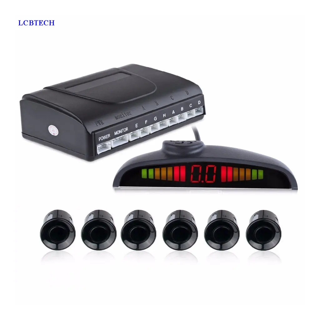 Car Parktronic Vehicle Parking Sensor Reversing radarLED display With 6