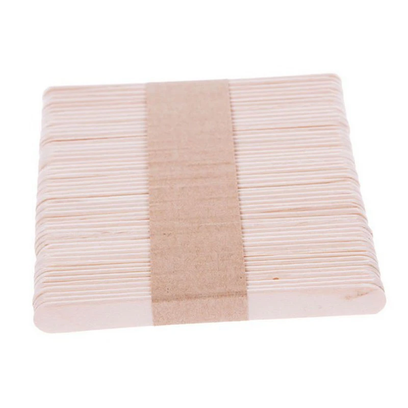 10/50Pcs Wooden Waxing Wax Spatula Tongue Disposable Bamboo Sticks Hair Removal Cream Stick For Waxing Body Hair Care