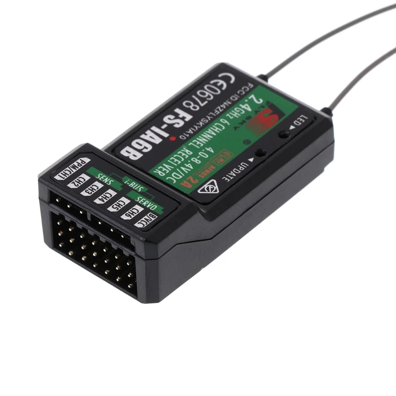 

Flysky FS-iA6B 2.4GHz 6CH Receiver PPM Output iBus Port for FS i4 i6 i10 GT2E