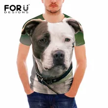 FORUDESIGNS футболка спортивная для мужчин тренажерный зал эстетика Бостон-терьер собака печать Бодибилдинг спортивная одежда спортивный костюм для мужчин фитнес
