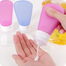 Traveling Packing Silicone Press Bottle for Lotion Shampoo Shower Gel 37ml, 60ml, 89ml Makeup Refillable Bottles