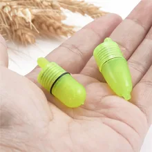 10 шт. Светодиодная лампа для рыбалки открытых водоемах, которое предупреждает о месте клева колокольчики свет Оповещатель с 2 LR41 аккумулятора кнопочного типа flotteur de peche ночного рыболовного оборудования