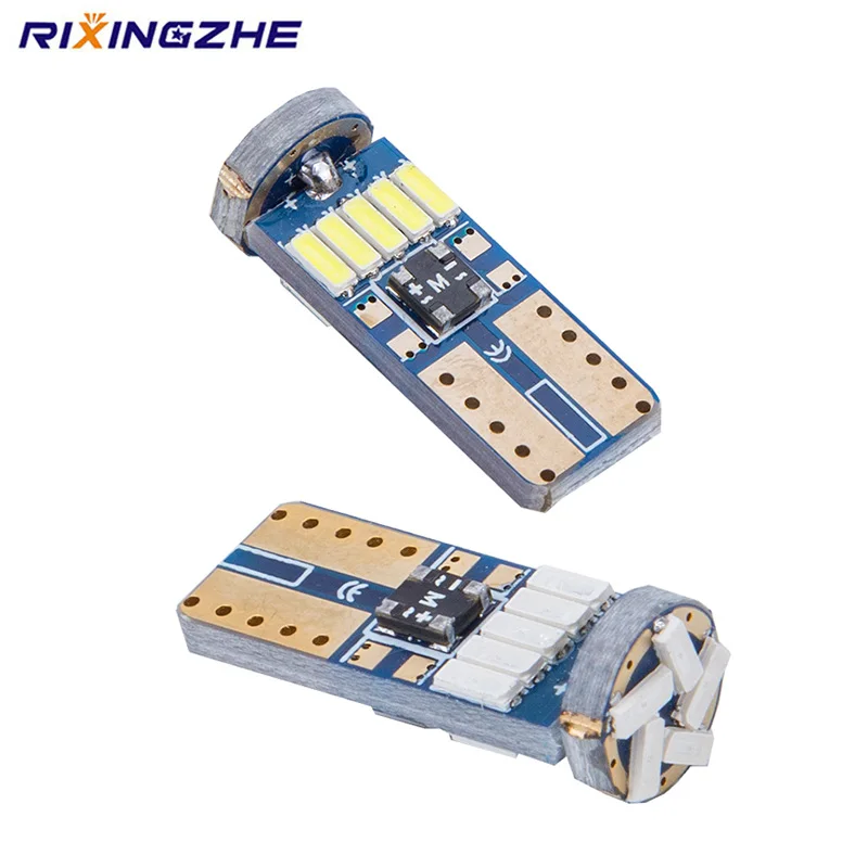 RXZ 10 шт. T10 светодиодный W5W светильник 3014 SMD 168 194 автомобильные аксессуары лампа для