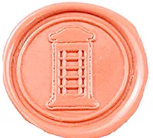 Custom Vintage Telephone Booth Picture Logo Wedding Invitation Wax Seal Sealing Stamp Sticks Spoon Gift Box Set Kit