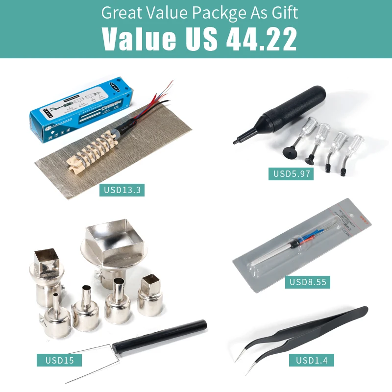 650W YIHUA 853AAA Hot Air Rework Station 3 In 1 Imported Soldering Iron With Preheat BGA Station Cellphone Repair Tool 650W YIHUA 853AAA Hot Air Rework Station 3 In 1 Imported Soldering Iron With Preheat BGA Station Cellphone Repair Tool