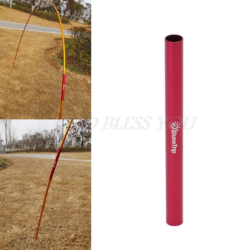 

13CM Aluminum Alloy Tent Pole Repair Tube Single Rod Mending Emergency Pipe For Camping Tent Accessories