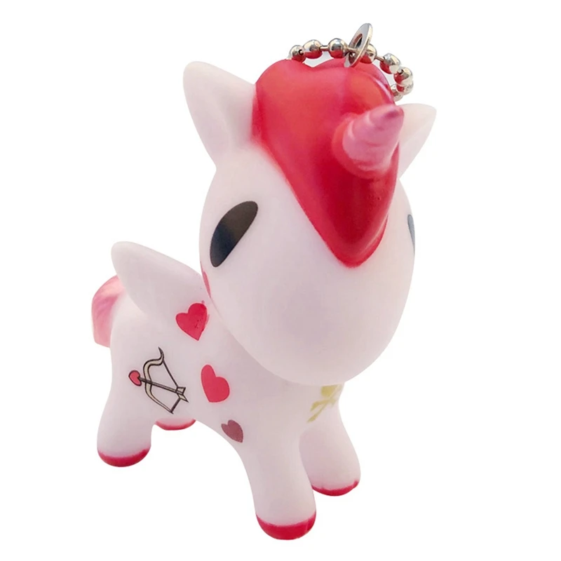 

1pc 6.5*6cm Rainbow Animal Action Figure Doll Mini Cartoon Girls Collection Cute Horse Toy