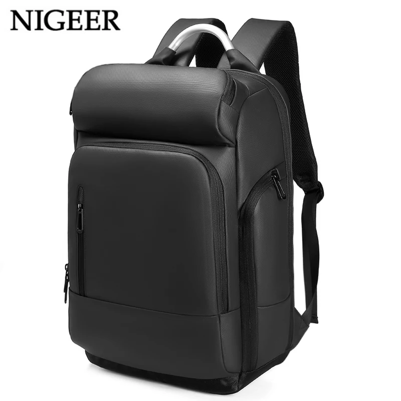 15 6 font b Laptop b font Backpack Black Business Male Mochila USB Charging Functional Rucksack