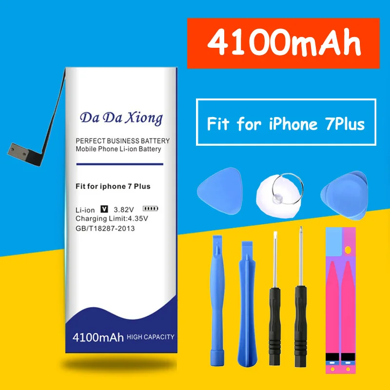 

Original Da Da Xiong 4100mAh High Capacity For iPhone 7 Plus Battery With Repair Installation Tools As Gifts