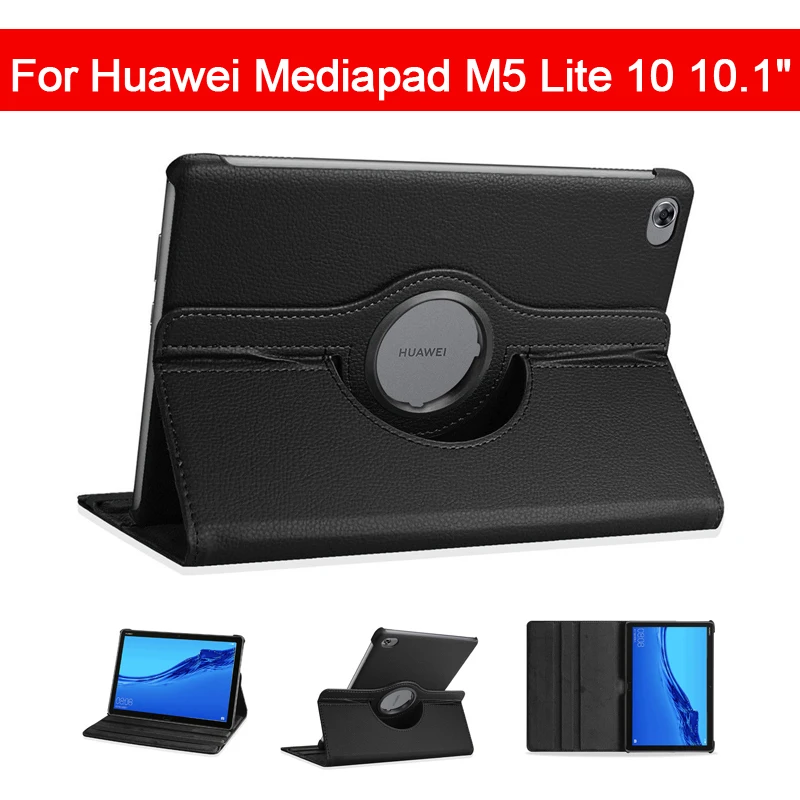 

360 Rotating Case For Huawei Mediapad M5 Lite 10 BAH2-W19/L09/W09 10.1" Tablet PC Stand Cover Protective Shell/Skin