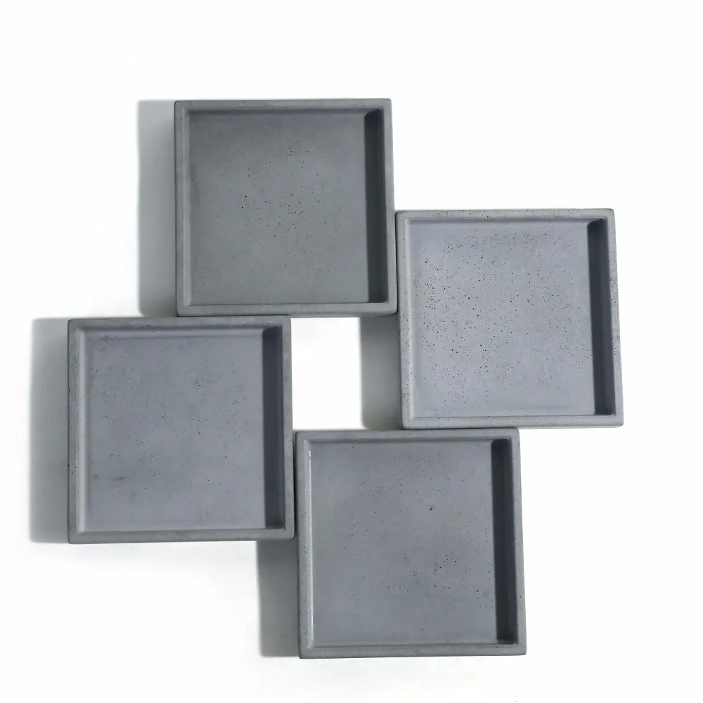 Силикагель бетонные формы геометрические формы силиконовые формы изолирующие коврики формы подставки формы формовочная тарелка 3d формы для литья