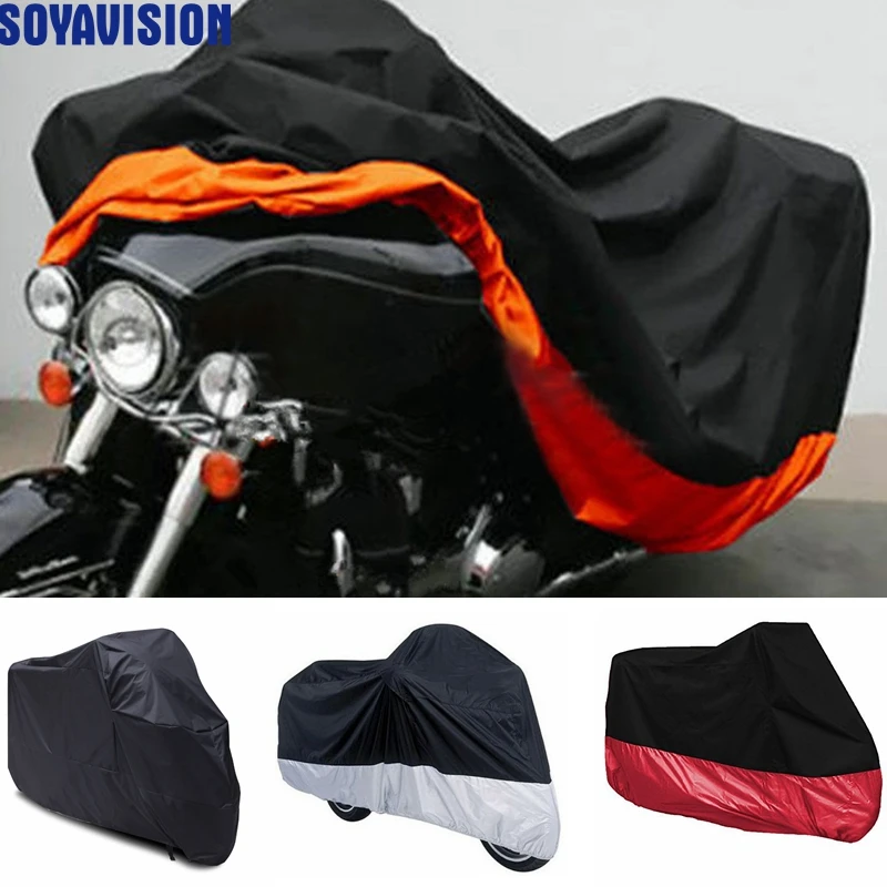 Motorcycle Outdoor Rain Sun Dust Cover Bag Fit For Harley Davidson Touring 