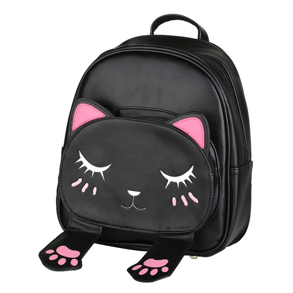 Ocardian Brand Cute Cat Backpack School Women Backpacks for Teenage