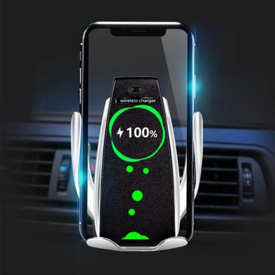 KEPHE Automatic Qi Wireless Car Charger Mount Air Vent Phone Holder For iPhone XS Max XR X 8 Samsung S10 S9 S8 10W Fast Charging