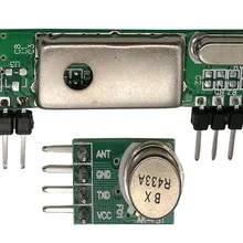 433 МГц Супергетеродинный 3400 РЧ передатчик и приемник Link Kit для Arduino ARM MCU