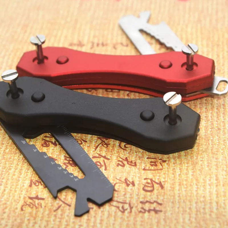 

2018 Outdoor Multi Function Keychain Clip Key Organize Up To 30 Keys Dual LED Lights Built In Bottle Opener Kits Tool New LM93