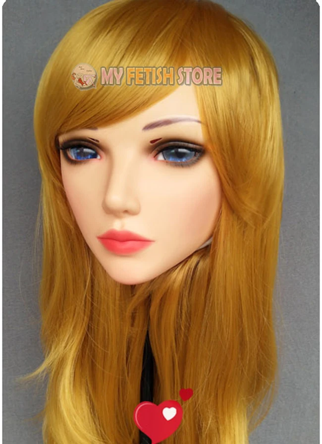 (Sha 03) Женская милая девочка каучуковые полуголовы Kigurumi BJD Eyes Crossdress Косплей