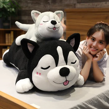 

Cute Husky Plush Toy Stuffed Dog Doll Plush Sleeping Pillow Cartoon Animal Dolls for Kids Children Playmates Girl Birthday Gift