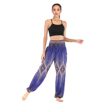 

Vadim Wide Leg Pants 2020 Direct Selling Limited Elastic Waist Broadcloth Flat High Pants Women Free Shipping Prints Casual