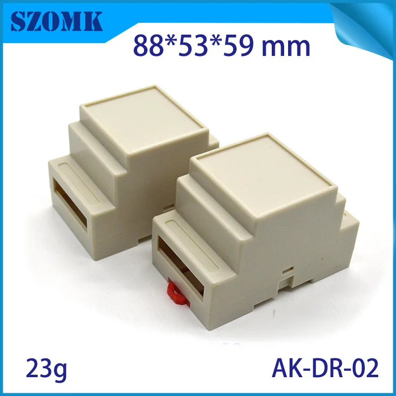 6 pcs abs plastic din rail junction box housing for electronics diy pdb