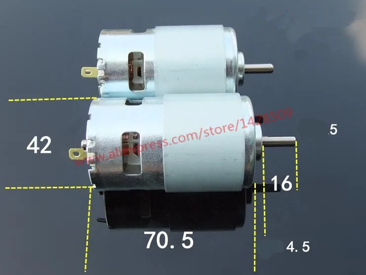 

1 Piece Large torque low noise double ball bearing high-power 795 fine copper Micro DC-motor mini motor with cooling fan