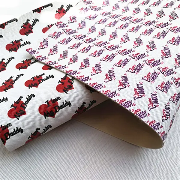 

Free shipping 30*134cm print synthetic leather fabric vinyl BHY657
