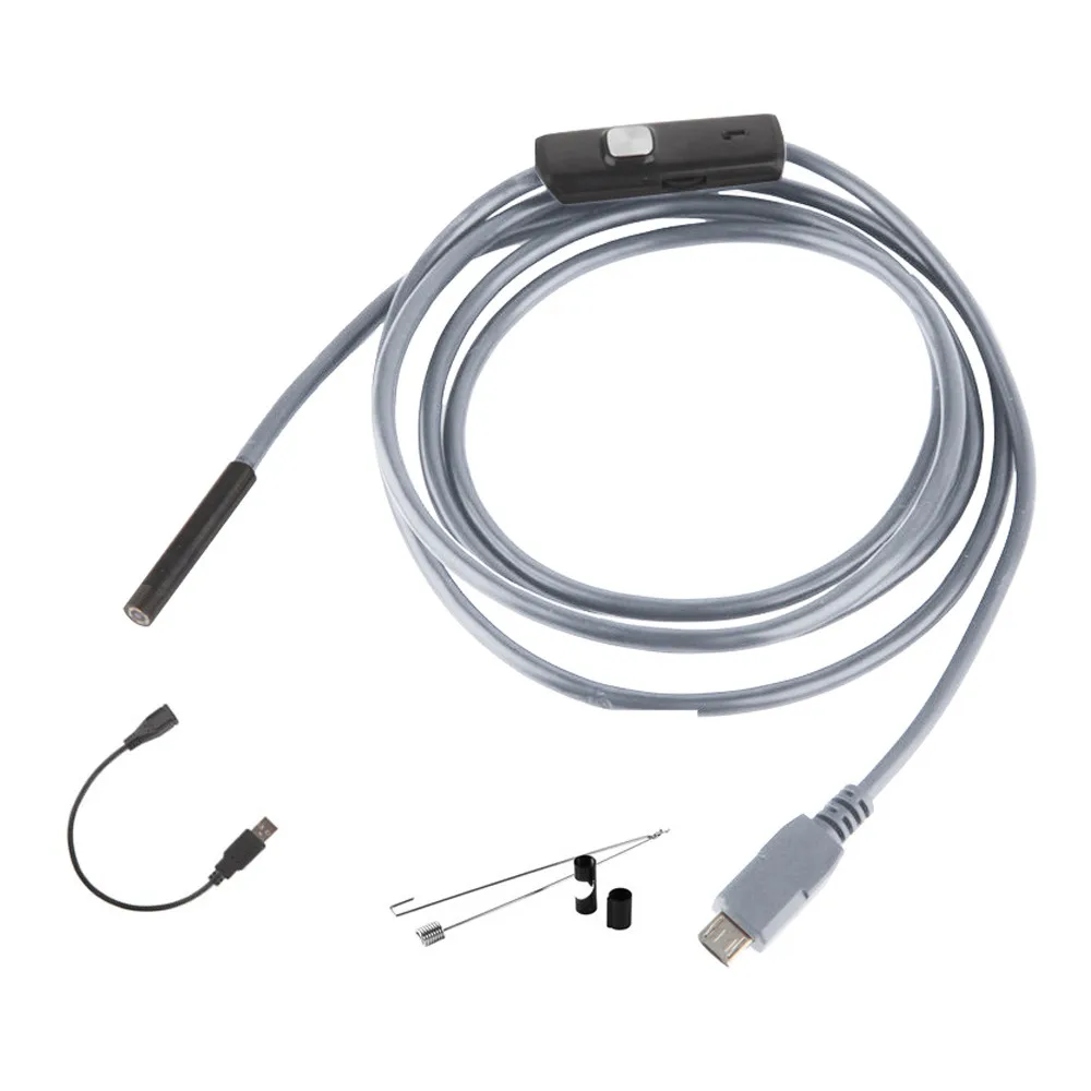HISEEU 3.5 M Long 5.5 Mm Endoscopy Waterproof Inspection Camera 6 LEDs For Smartphone Connection|Компьютерные кабели и