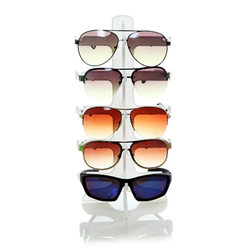 

Sunglasses Plastic Frame Display Stand 5 Layers 3 Colors Glasses Eyeglasses Colorful Eyewear Counter Show Stands Holder Rack