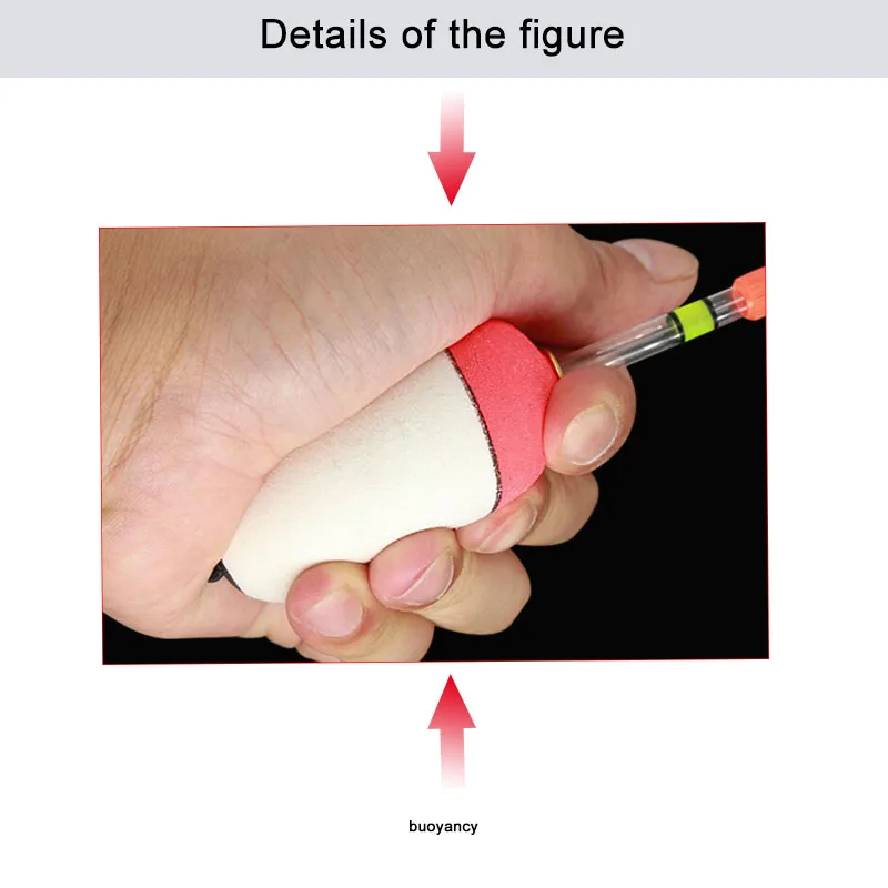 8 шт./компл. ева рыбалка Поплавок 10 г/20 г/30 г/40 г/50 г/60 г/15 г/25g Подставка-поплавок для Go, которая светится ночью палочки пузатые живота рыболовные снасти инструмент