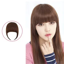 Новая мода симпатичная заколка для девочек перед воздушные челки бахрома наращивание волос кусок S1 H2