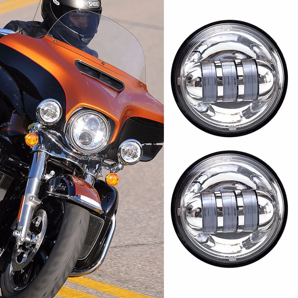 

Passing Lamp for Harley, Integrated 4.5" 30W LED Moto Auxiliary Light , 4 1/2 Inch for Harley Motorcycle passing Light