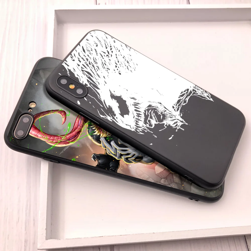 Venom для Fundas iPhone 11 Pro XS Max чехол для iPhone 8 Plus XR Coque чехол для iPhone 5S 6 7 Plus SE X 11 чехол для телефона