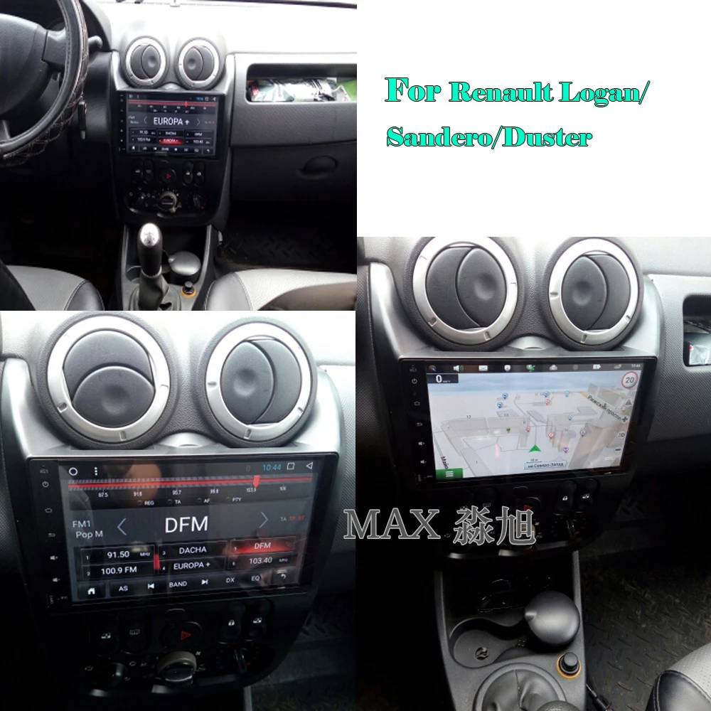 Excellent MAX 2G+32G Android 8.1.0 Car DVD Player For Renault Logan/Sandero/Duster Autoradio Car Radio RDS Bluetooth WiFi SWC GPS Free Map 5