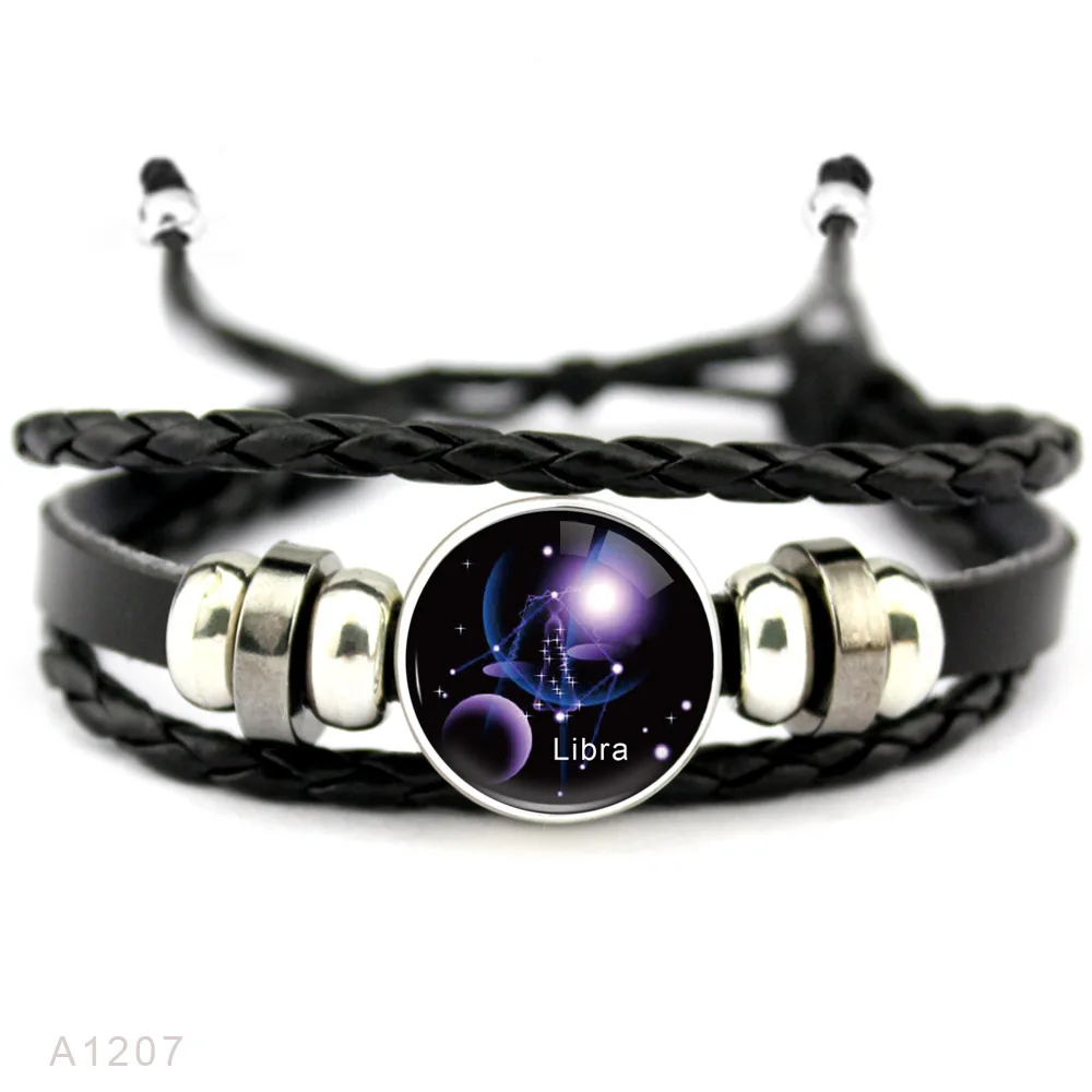 Женский и мужской Телец Gemini Leo Virgo Libra Scorpio браслеты Козероги из Водолей созвездия