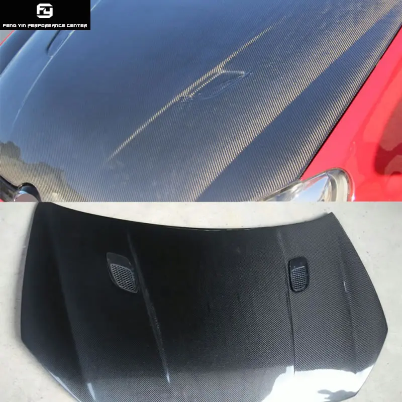 Golf 6 Carbon fiber Car engine hood cover vents with two small holes