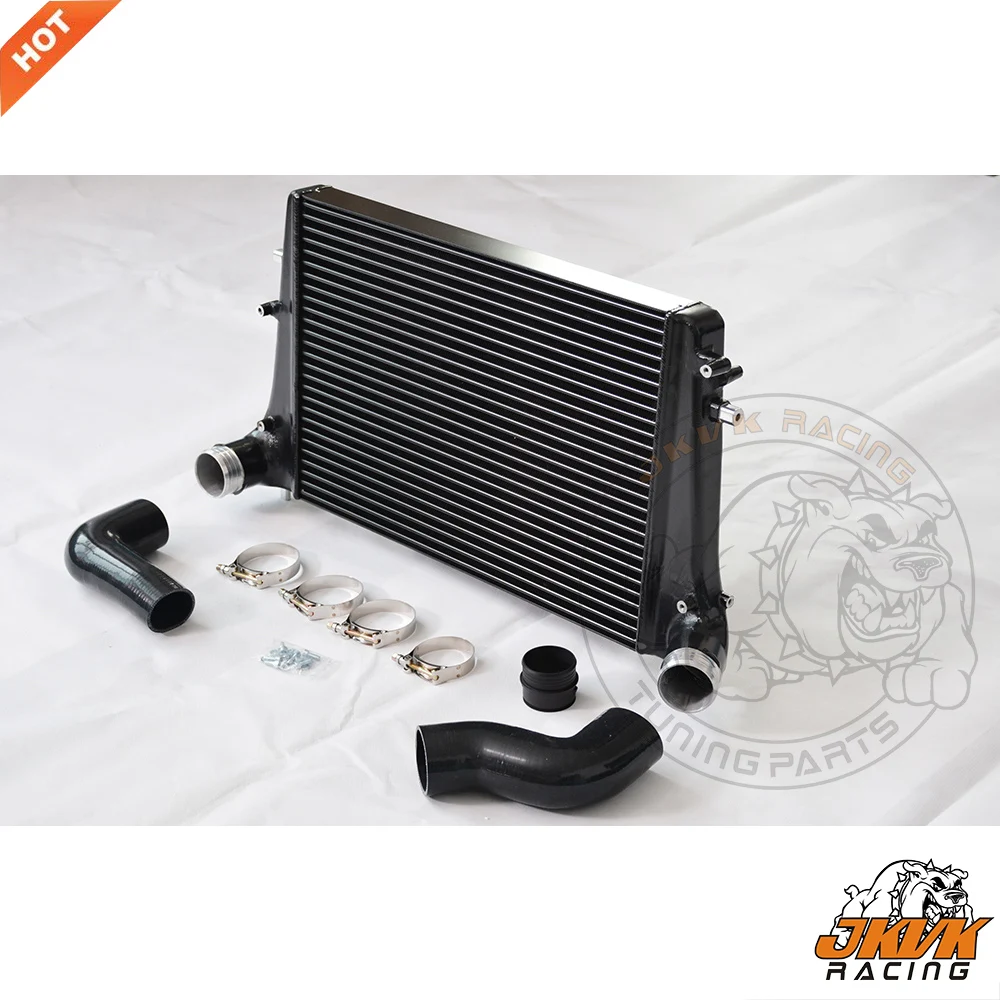 JKVK RACING mk5 mk6 fsi tsi 1,8 T 2,0 T Комплект интеркулера версия 2+ 3 ''200 cell sport cat Нисходящая труба