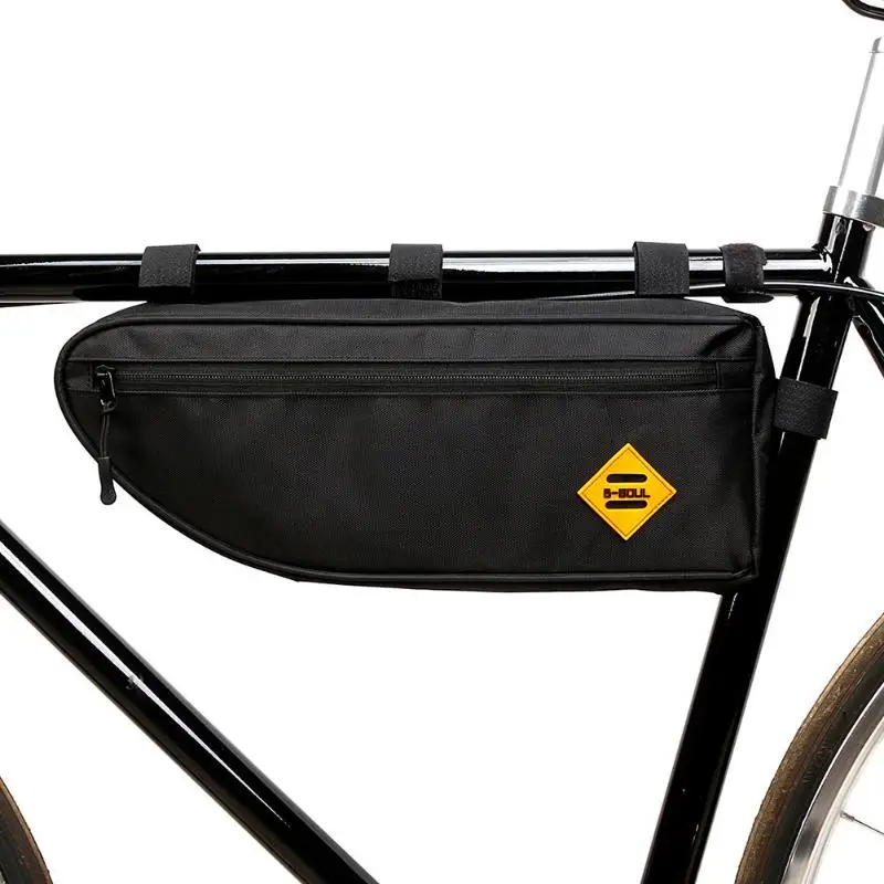 B-SOUL Bike Front Tube Bag Bicycle Handlebar Front Frame Pannier Bag Waterproof