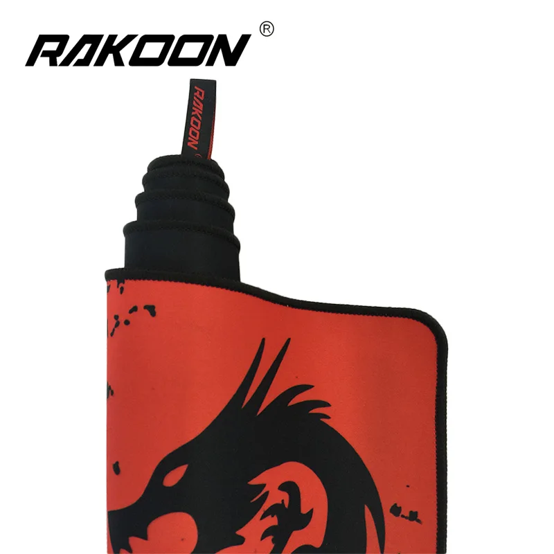Большой игровой коврик для мыши Rakoon Red Dragon 30*80 см с застежкой по краю версия
