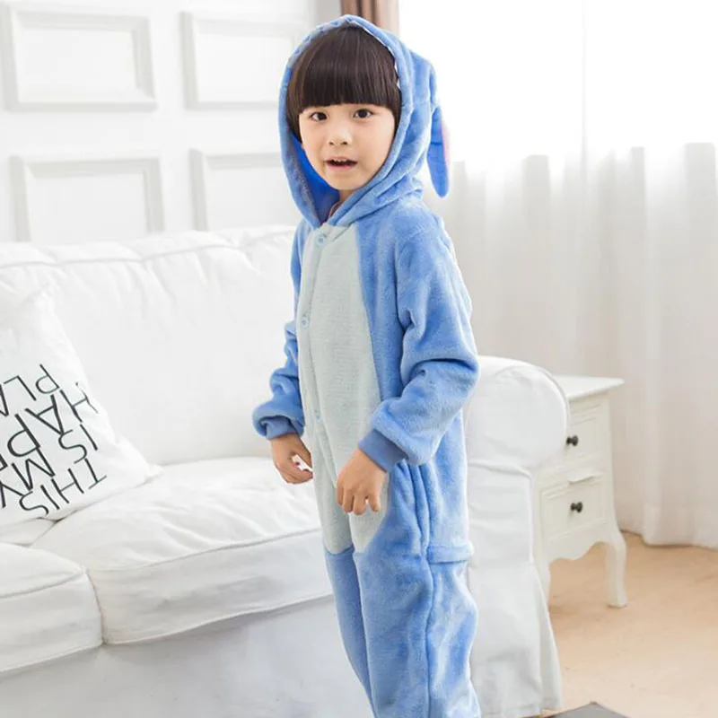 Kid Blue Stitch Cosplay Kigurumi Onesies Cartoon Anime Unicorn Jumpsuit Costume For Girl Boy Winter Animal Sleepwear Pajamas Kid Blue Stitch Cosplay Kigurumi Onesies Cartoon Anime Unicorn Jumpsuit Costume For Girl Boy Winter Animal Sleepwear Pajamas