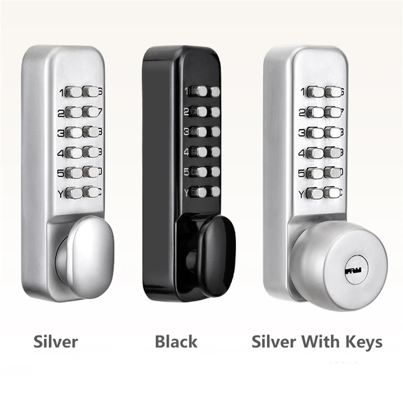 Mechanical Password Door Lock For Home Office Bedroom Furniture Door Locks Security Electronic Induction Password Key Dual Use