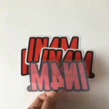 Пользовательские самоклеющиеся прозрачные виниловые логотипы печатные наклейки, этикетки печать пластиковые водонепроницаемые наклейки для домашних животных- PX8021