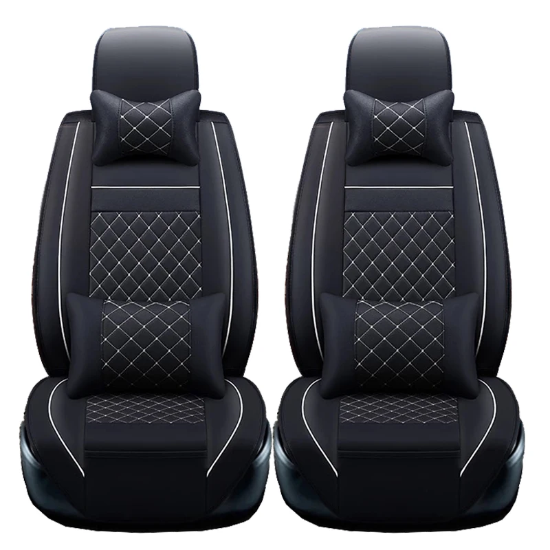 2 pcs Front PU Leather car seat covers For Kia soul cerato sportage