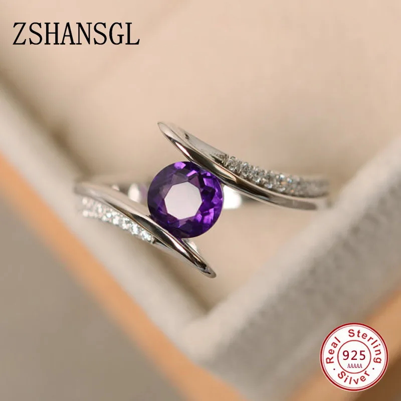 

925 Silver filled Infinity Endless Love Finger Rings for Women Clear Blue/Purple CZ Anel Female Ring Promise Jewelry Gift