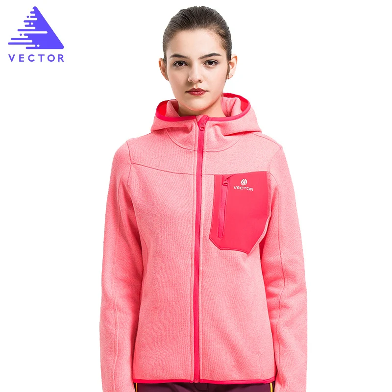 Векторная уличная Теплая Флисовая Куртка женская зимняя Осенняя ветрозащитная походная куртка для альпинизма, альпинизма, спорта, путешествий - Цвет: Fluorescence Red